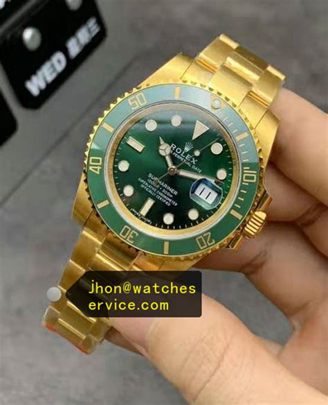 rolex submarina gold grün